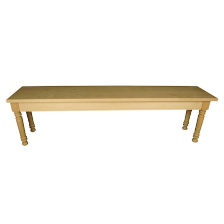 70 X 14 X 19 Farm-Style Bench Kit In White Oak PK